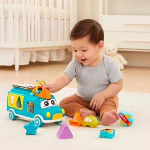 Musical Bus Stacking Toy with Xylophone