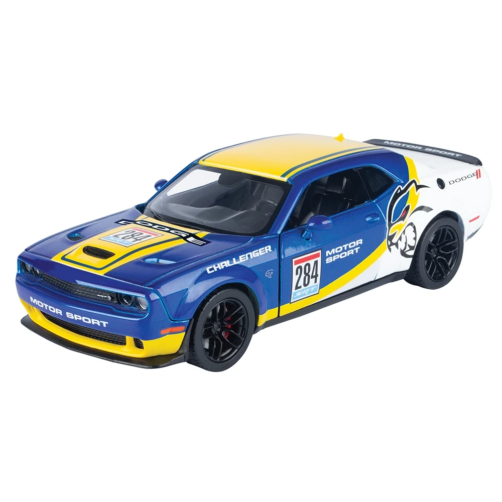 MOTORMAX 1:24 GT Racing - 2018 Dodge Challenger Hellcat Widebody - Die-Cast Model Car